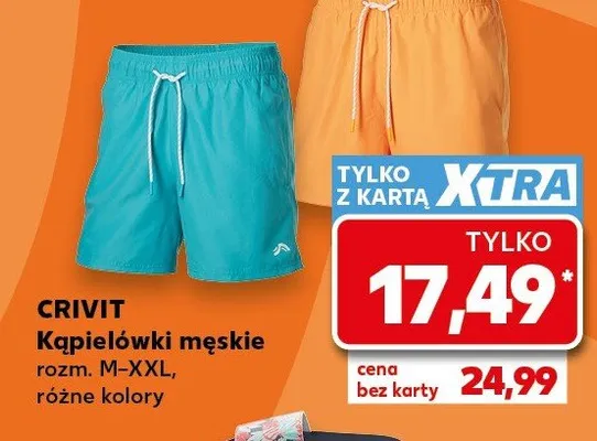Kąpielówki męskie Crivit promocja w Kaufland