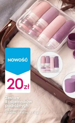 Zestaw 8 pojemników podróżnych promocja w Pepco