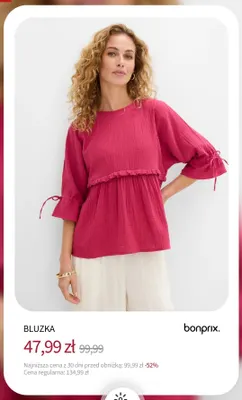 Bluzka Bonprix promocja w bonprix