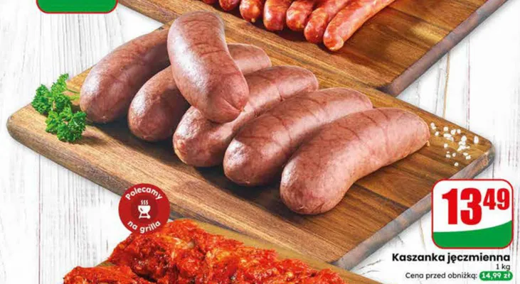 Kaszanka jęczmienna Agro Rydzyna promocja w Dino