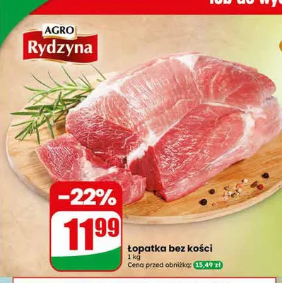 Łopatka bez kości Agro Rydzyna promocja w Dino