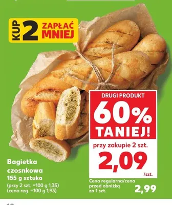 Bagietka czosnkowa promocja w Kaufland