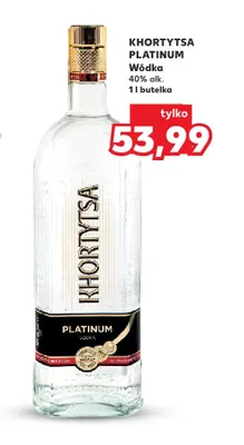 Wódka Khortytsa Platinum promocja w Kaufland