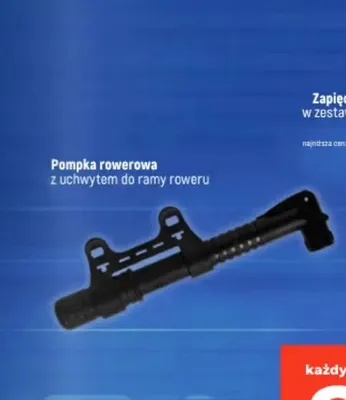 Pompka rowerowa z uchwytem do ramy roweru promocja w Dealz
