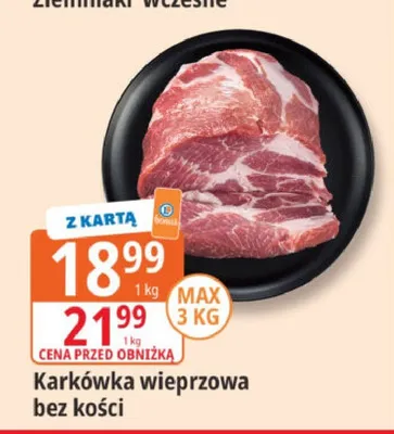 Karkówka wieprzowa bez kości promocja w Leclerc
