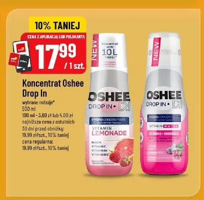 Koncentrat Oshee Drop In Vitamin Water promocja w POLOmarket