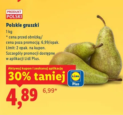 Gruszki promocja w Lidl