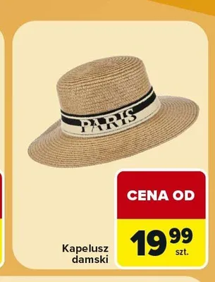 Kapelusz damski promocja w Carrefour