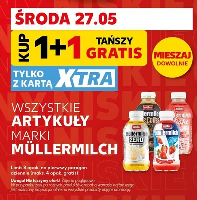 Napój mleczny Müllermilch Shake promocja w Kaufland