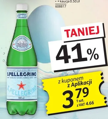 Woda S.Pellegrino 1L promocja w Selgros