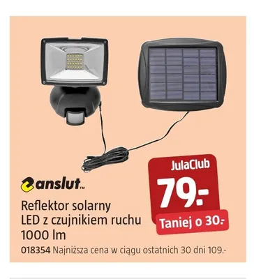Reflektor solarny LED z czujnikiem ruchu Anslut promocja w Jula