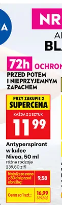 Antyperspirant w kulce promocja w Biedronka