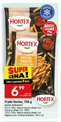Frytki karbowane Hortex promocja w Twój Market