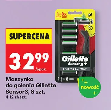Maszynka do golenia Sensor3, 8 szt. promocja w Biedronka