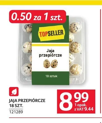 Jaja przepiórcze TopSeller promocja w Selgros
