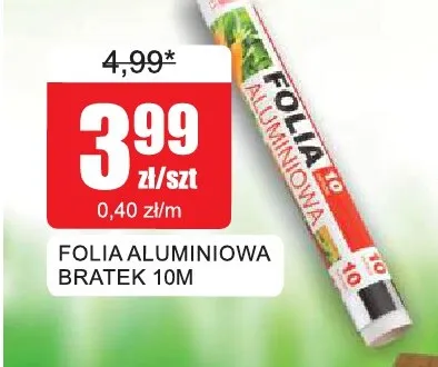 Folia aluminiowa Bratek 10 m promocja w Bingo