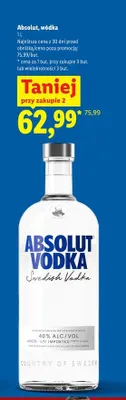 Wódka Absolut promocja w Lidl