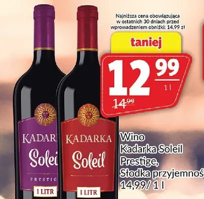 Wino Kadarka Soleil Słodka przyjemność promocja w Prim Market