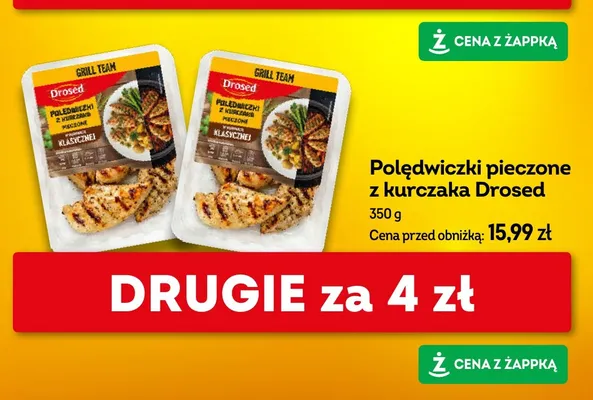 Połędwiczki pieczone z kurczaka Drosed promocja w Żabka
