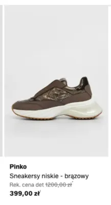 Sneakersy niskie Pinko brązowy promocja w Lounge by Zalando
