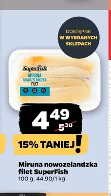 Miruna nowozelandzka filet SuperFish promocja w Netto