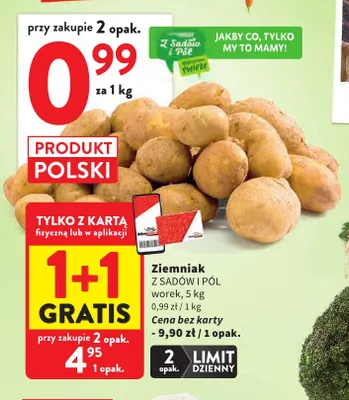 Ziemniaki polskie Z Sadów i Pól promocja w Intermarche