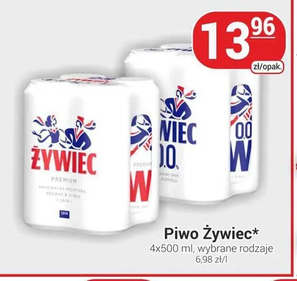 Piwo Żywiec Premium 4-pak promocja w Delikatesy Sezam