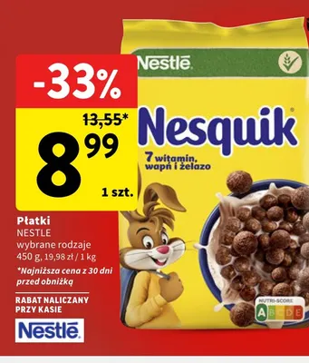 Płatki Nestlé promocja w Intermarche