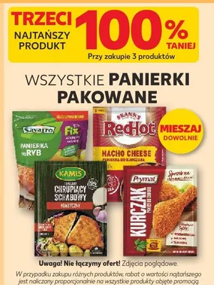 Panierka pakowana różne rodzaje promocja w Kaufland