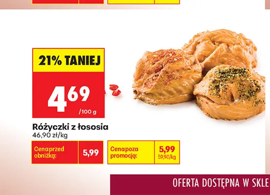 Różyczki z łososia promocja w Biedronka