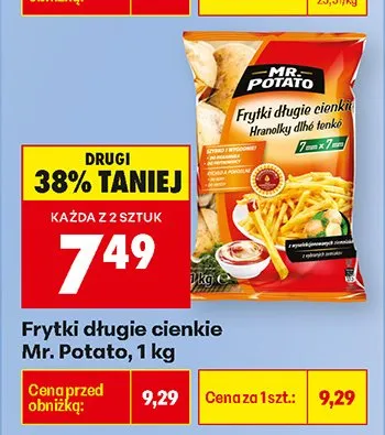 Frytki długie cienkie promocja w Biedronka