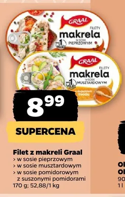 Filet z makreli Graal w sosie musztardowym promocja w Netto