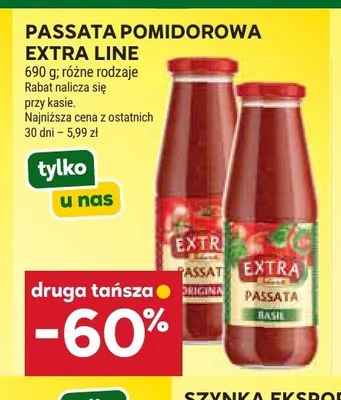 Passata pomidorowa Extra Line promocja w Stokrotka