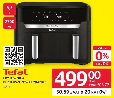 Frytkownica beztłuszczowa Tefal EY9428E0 promocja w Selgros