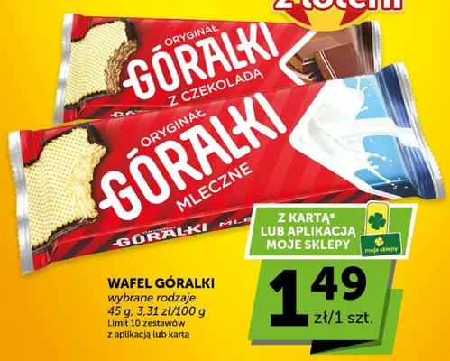 Wafel Góralki mleczne promocja w Groszek