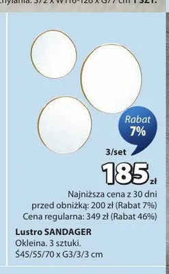 Lustro Sandager promocja w Jysk
