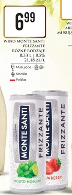 Wino Monte Santi Frizzante promocja w Dino