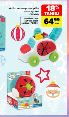 Piłka sensoryczna Clemmy promocja w Carrefour