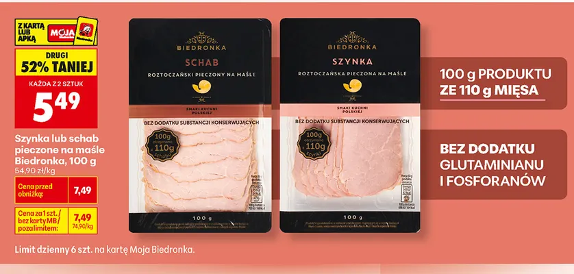 Szynka pieczona na maśle Biedronka promocja w Biedronka