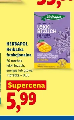 Herbatka funkcjonalna Herbapol Głowa promocja w Lidl