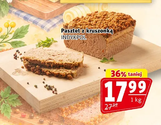 Pasztet z kruszonką Indykpol promocja w Prim Market