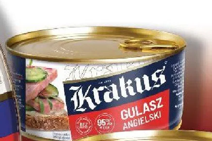 Konserwa Gulasz Angielski Krakus promocja w Kaufland