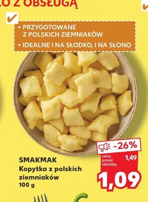 Kopytka z polskich ziemniaków Smakmak promocja w Kaufland