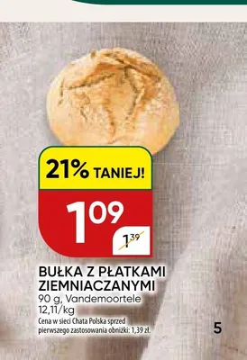 Bułka z płatkami ziemniaczanymi Vandemoortele promocja w Chata Polska