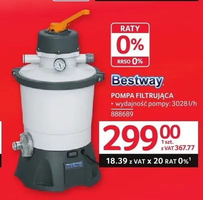 Pompa filtrująca BESTWAY 3028l/h promocja w Selgros