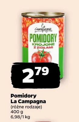 Pomidory krojone z ziołami La Campagna promocja w Netto
