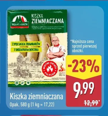 Kiszka ziemniaczana Wędliny Z Borów promocja w Aldi