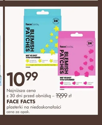 Plasterki na niedoskonałości Face Facts promocja w Super-Pharm