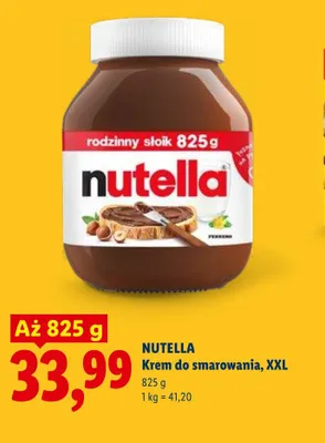 Krem do smarowania Nutella XXL promocja w Lidl