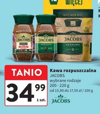 Kawa rozpuszczalna Jacobs promocja w Intermarche